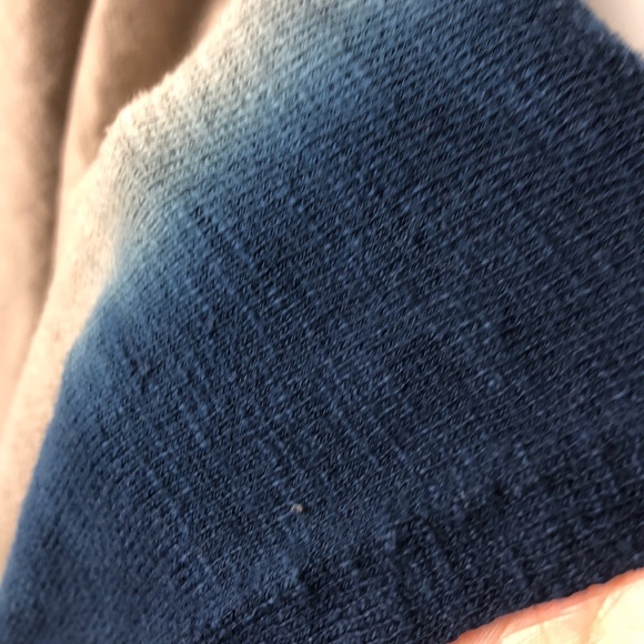 Anthropologie Moth Brown Blue Ombre Shrug Poncho Convertible Sweater Size S/M - Picture 5 of 7